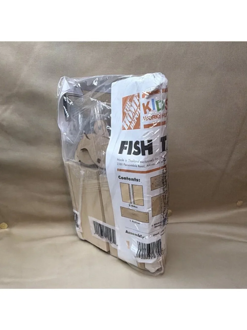 The Home Depot Kids Workshop Fish Tank Wood Craft Kit Model DIY Building Project